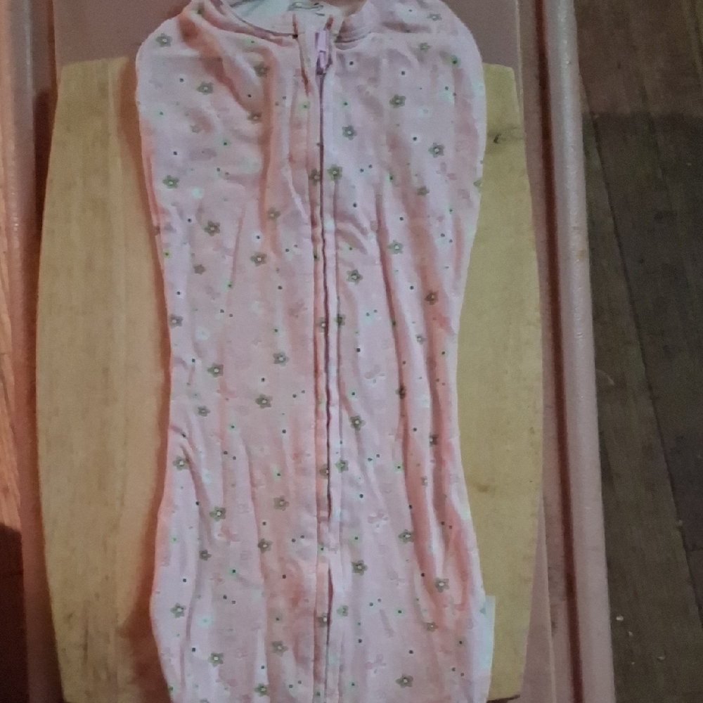 Charming Pink Floral Kids Footie